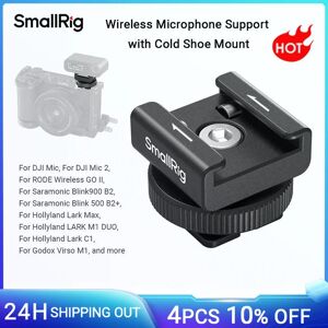SmallRig Camera Flash Supporto per microfono wireless wireless wireless con supporto per slitta fredda per DJI Mic/Mic 2 per RODE Wireless GO II -4822 SmallRig Camera Flash Supporto per microfono wireless wireless wireless con supporto per slitta fredda per DJI Mic/Mic 2 per RODE Wireless GO II -4822