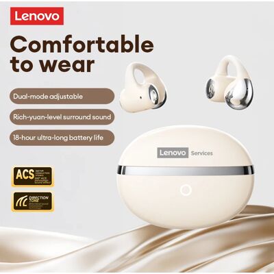 Lenovo Cuffie Bluetooth 6.0 RS109 con clip, auricolari wireless OWS, IMAX Deep Bass 360 ° Auricolari Open-Ear con Suono Surround e Chiamate HD Lenovo Cuffie Bluetooth 6.0 RS109 con clip, auricolari wireless OWS, IMAX Deep Bass 360 ° Auricolari Open-Ear con Suono Surround e Chiamate HD