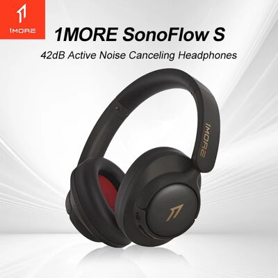 1MORE SonoFlow S Cuffie wireless con cancellazione attiva del rumore Cuffie Bluetooth ANC 42dB Audio ad alta risoluzione 90 ore di riproduzione 1MORE SonoFlow S Cuffie wireless con cancellazione attiva del rumore Cuffie Bluetooth ANC 42dB Audio ad alta risoluzione 90 ore di riproduzione