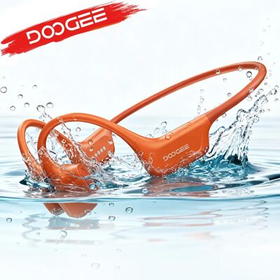 DOOGEE BoneAir Swim Cuffie a Conduzione Ossea per Nuoto, Auricolari Wireless IP68 Impermeabili con Microfono per Chiamate e Musica, 64GB DOOGEE BoneAir Swim Cuffie a Conduzione Ossea per Nuoto, Auricolari Wireless IP68 Impermeabili con Microfono per Chiamate e Musica, 64GB