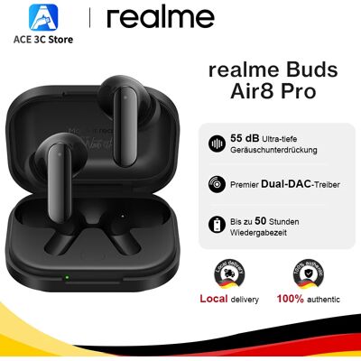 Realme Nuovi Buds Air 8 Pro 2026, Modalità Trasparenza, Cancellazione del Rumore Adattiva 55dB, Bluetooth 6.1, IP55, Auricolari Realme Nuovi Buds Air 8 Pro 2026, Modalità Trasparenza, Cancellazione del Rumore Adattiva 55dB, Bluetooth 6.1, IP55, Auricolari