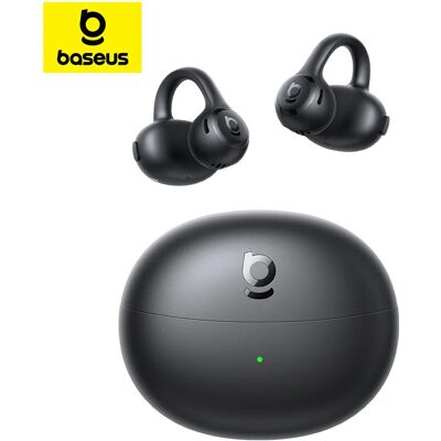 BASEUS Auricolari Open-Ear Bass BC1 Lite con Clip, Comfort Open-Ring, Chiamate Nitide con 2 Microfoni, Impermeabilità IP55, 45 Ore di Autonomia BASEUS Auricolari Open-Ear Bass BC1 Lite con Clip, Comfort Open-Ring, Chiamate Nitide con 2 Microfoni, Impermeabilità IP55, 45 Ore di Autonomia