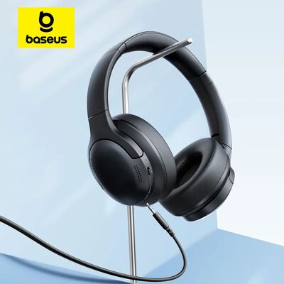 BASEUS BH1 Lite Cuffie wireless Bluetooth 6.0 ENC Cuffie per chiamate chiare Auricolari Super Bass Hit 80 ore di riproduzione Cuffie over Ear BASEUS BH1 Lite Cuffie wireless Bluetooth 6.0 ENC Cuffie per chiamate chiare Auricolari Super Bass Hit 80 ore di riproduzione Cuffie over Ear