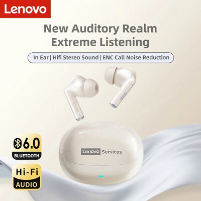 Lenovo Cuffie TWS Wireless Bluetooth 6.0 HiFi Sound ENC Auricolari con riduzione del rumore delle chiamate Cuffie sportive da gioco con microfono Nuovo Lenovo Cuffie TWS Wireless Bluetooth 6.0 HiFi Sound ENC Auricolari con riduzione del rumore delle chiamate Cuffie sportive da gioco con microfono Nuovo
