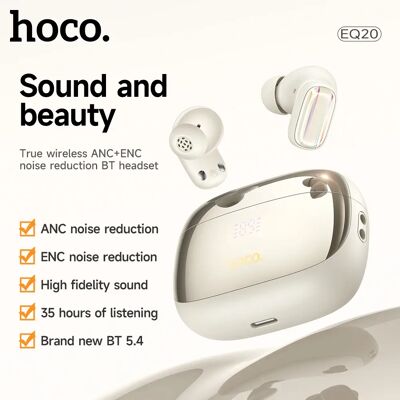 Cuffie wireless Hoco EQ20 Rhyme - In-ear Bluetooth Nero Cuffie wireless Hoco EQ20 Rhyme - In-ear Bluetooth Nero