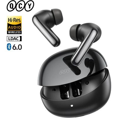 QCY MeloBuds N60 HT19 Auricolari Wireless Bluetooth 6.0 con ANC Ibrido 56dB, Audio Hi-Res LDAC e Doppio Driver Coassiale, 45 Ore di Autonomia QCY MeloBuds N60 HT19 Auricolari Wireless Bluetooth 6.0 con ANC Ibrido 56dB, Audio Hi-Res LDAC e Doppio Driver Coassiale, 45 Ore di Autonomia