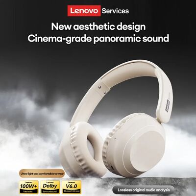 Lenovo Nuove Cuffie Wireless Over-Ear LE601 con Bluetooth 6.0, Cuffie da Gaming con Audio a 360 Gradi di Livello IMAX ° Audio Stereo, 100 Ore di Riproduzione, Pieghevole Lenovo Nuove Cuffie Wireless Over-Ear LE601 con Bluetooth 6.0, Cuffie da Gaming con Audio a 360 Gradi di Livello IMAX ° Audio Stereo, 100 Ore di Riproduzione, Pieghevole