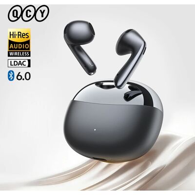 QCY Auricolare Wireless AilyBuds E50 BH25HT11A con ANC Adattivo in Tempo Reale, Bluetooth 6.0, LDAC Hi-Res, 6 Microfoni e Connessione Multipoint QCY Auricolare Wireless AilyBuds E50 BH25HT11A con ANC Adattivo in Tempo Reale, Bluetooth 6.0, LDAC Hi-Res, 6 Microfoni e Connessione Multipoint