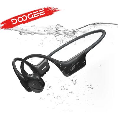 DOOGEE BoneBeat Swim Bone Conduction Swmmming Cuffie sportive Cuffie wireless IP68 impermeabili con microfono Chiamate Musica 32GB DOOGEE BoneBeat Swim Bone Conduction Swmmming Cuffie sportive Cuffie wireless IP68 impermeabili con microfono Chiamate Musica 32GB
