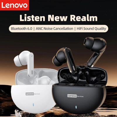 Lenovo Cuffie LE253 TWS Wireless Bluetooth 6.0 ANC con riduzione del rumore, auricolari HiFi, cuffie per giochi e sport con microfono. Lenovo Cuffie LE253 TWS Wireless Bluetooth 6.0 ANC con riduzione del rumore, auricolari HiFi, cuffie per giochi e sport con microfono.