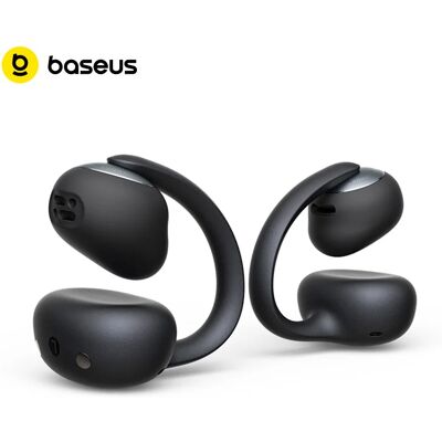 BASEUS Auricolari Wireless Open Ear Bowie MC2 Bluetooth 6.0, Comodi Auricolari Sportivi a Clip con 4 Microfoni AI per Chiamate Nitide e Bassi Potenziati BASEUS Auricolari Wireless Open Ear Bowie MC2 Bluetooth 6.0, Comodi Auricolari Sportivi a Clip con 4 Microfoni AI per Chiamate Nitide e Bassi Potenziati