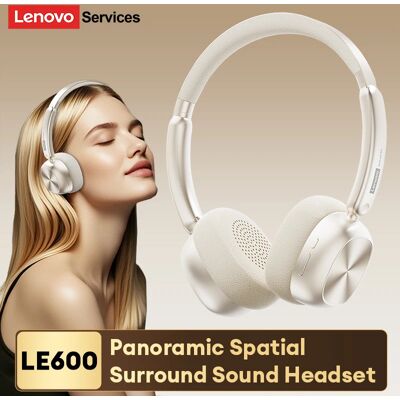 Lenovo Nuove Cuffie Wireless Retrò LE600 Maillard Over-Ear Bluetooth 6.0 - Audio HiFi -42dB, Bassa Latenza 0.035S Lenovo Nuove Cuffie Wireless Retrò LE600 Maillard Over-Ear Bluetooth 6.0 - Audio HiFi -42dB, Bassa Latenza 0.035S