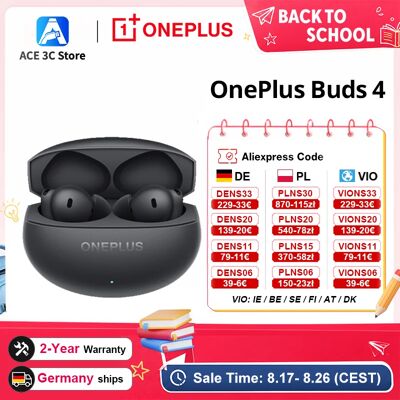 OnePlus Versione globale Buds 4 Auricolari true wireless Cancellazione del rumore fino a 55 dB ANC Doppio driver con doppio DAC Bluetooth 5.4 OnePlus Versione globale Buds 4 Auricolari true wireless Cancellazione del rumore fino a 55 dB ANC Doppio driver con doppio DAC Bluetooth 5.4