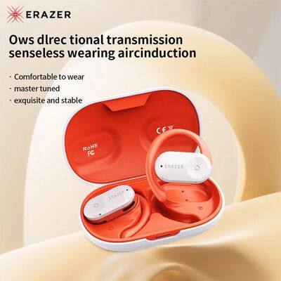 Lenovo ERAZER Bluetooth 5.4 Auricolari wireless Sport Over The Ear Rarfoni Bluetooth con microfono Funzione impermeabile QT88 Lenovo ERAZER Bluetooth 5.4 Auricolari wireless Sport Over The Ear Rarfoni Bluetooth con microfono Funzione impermeabile QT88