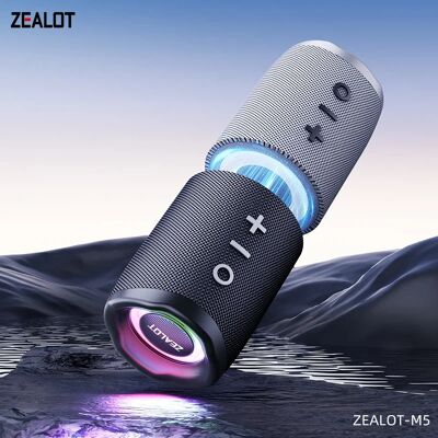 ZEALOT Altoparlante Bluetooth Magnetico -M5, Subwoofer Colorato per Esterni, Audio Wireless 2-in-1, Chip Core V5.4, Scheda Micro SD, Luce RGB ZEALOT Altoparlante Bluetooth Magnetico -M5, Subwoofer Colorato per Esterni, Audio Wireless 2-in-1, Chip Core V5.4, Scheda Micro SD, Luce RGB