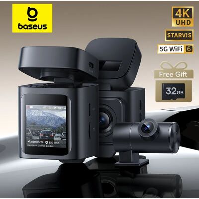 BASEUS VD1 Pro 4K + 1080P Dash Cam UHD Telecamera per auto per SONY Sensore ADAS 5Ghz WiFi6 GPS STARVIS Visione notturna 24H Parcheggio per auto DVR BASEUS VD1 Pro 4K + 1080P Dash Cam UHD Telecamera per auto per SONY Sensore ADAS 5Ghz WiFi6 GPS STARVIS Visione notturna 24H Parcheggio per auto DVR