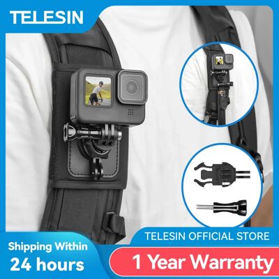 TELESIN 360 ° Supporto per cinghia per zaino con rotazione per GoPro Hero 13 12 11 10 9 8 7 6 5 Insta360 SJCAM EKEN DJI Osmo Action Accessori TELESIN 360 ° Supporto per cinghia per zaino con rotazione per GoPro Hero 13 12 11 10 9 8 7 6 5 Insta360 SJCAM EKEN DJI Osmo Action Accessori