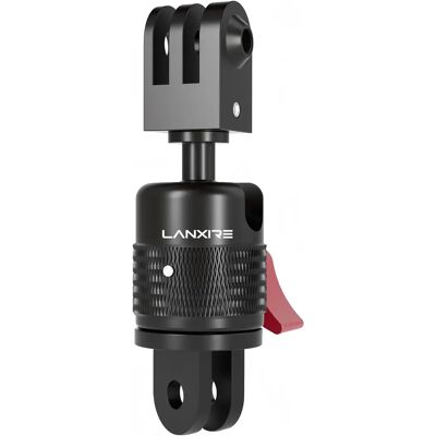 Lanxire 360 ° Supporto per fotocamera regolabile per GoPro Hero 5-13/DJI Osmo Action 3/4, adattatore per treppiede verticale, staffa per action camera Lanxire 360 ° Supporto per fotocamera regolabile per GoPro Hero 5-13/DJI Osmo Action 3/4, adattatore per treppiede verticale, staffa per action camera