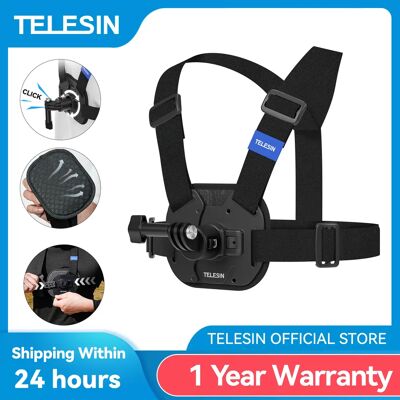 TELESIN Supporto per cintura con fascia toracica a sgancio rapido per GoPro Hero 13 12 11 10 9 8 7 6 5 Insta360 SJCAM DJI OSMO Action TELESIN Supporto per cintura con fascia toracica a sgancio rapido per GoPro Hero 13 12 11 10 9 8 7 6 5 Insta360 SJCAM DJI OSMO Action