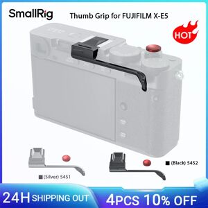 SmallRig Impugnatura per pollice X-E5 per FUJIFILM X-E5, argento/nero con pulsante di rilascio dell'otturatore Cuscinetti in silicone Migliora l'impugnatura Migliora la sicurezza SmallRig Impugnatura per pollice X-E5 per FUJIFILM X-E5, argento/nero con pulsante di rilascio dell'otturatore Cuscinetti in silicone Migliora l'impugnatura Migliora la sicurezza