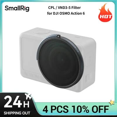SmallRig Action 6 Filtro 2-in-1 CPL / VND3-5 per DJI OSMO Action 6 con custodia, filtro di controllo della luce superiore 5894 SmallRig Action 6 Filtro 2-in-1 CPL / VND3-5 per DJI OSMO Action 6 con custodia, filtro di controllo della luce superiore 5894