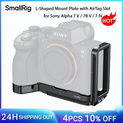 SmallRig Piastra di montaggio a L A7 V con slot AirTag per Sony Alpha 7 V/7R V/7 IV, con piastra a sgancio rapido Arca-Swiss -6034 SmallRig Piastra di montaggio a L A7 V con slot AirTag per Sony Alpha 7 V/7R V/7 IV, con piastra a sgancio rapido Arca-Swiss -6034