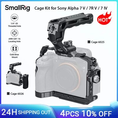 SmallRig Kit gabbia A7 V per Sony Alpha 7 V/7R V/7 IV, con morsetto per cavo HDMI Maniglia superiore con piastra a sgancio rapido Arca-Swiss SmallRig Kit gabbia A7 V per Sony Alpha 7 V/7R V/7 IV, con morsetto per cavo HDMI Maniglia superiore con piastra a sgancio rapido Arca-Swiss