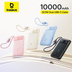 BASEUS 10000mAh Power Bank 22,5W Cavo doppio USB-C integrato più sottile Ricarica rapida per iPhone 17 Pro Max Samsung S25 Xiaomi Poco BASEUS 10000mAh Power Bank 22,5W Cavo doppio USB-C integrato più sottile Ricarica rapida per iPhone 17 Pro Max Samsung S25 Xiaomi Poco