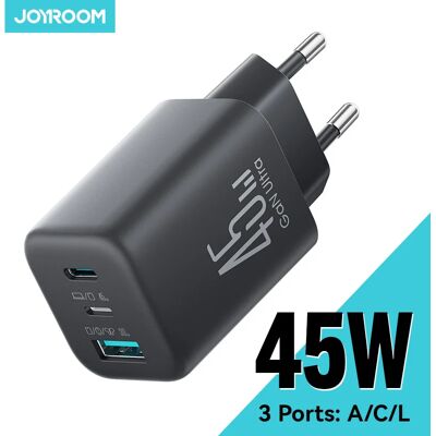 Joyroom 45W USB C/L/A Caricatore JR-TO1 Mini Caricatore da muro Adattatore EU UK Caricatore per telefono per iPhone Auricolare Caricatore per ventola per telefono cellulare Joyroom 45W USB C/L/A Caricatore JR-TO1 Mini Caricatore da muro Adattatore EU UK Caricatore per telefono per iPhone Auricolare Caricatore per ventola per telefono cellulare