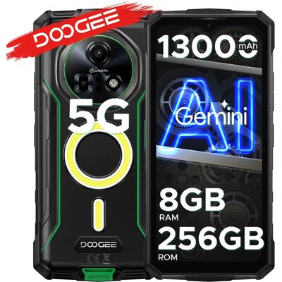 DOOGEE Telefono robusto Fire 7 Pro 5G con doppia lampada da campeggio, supporto Doc, batteria da 13.000 mAh, smartphone Android DOOGEE Telefono robusto Fire 7 Pro 5G con doppia lampada da campeggio, supporto Doc, batteria da 13.000 mAh, smartphone Android