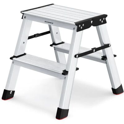 Scala in Alluminio SONGMICS - 4 Gradini Antiscivolo - 150kg Scala in Alluminio SONGMICS - 4 Gradini Antiscivolo - 150kg