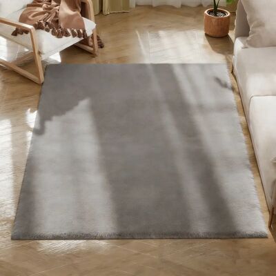 HOMCOM Tappeto 160x120 cm a pelo lungo, lavabile in lavatrice, antiscivolo, in finta pelliccia, per soggiorno, camera da letto HOMCOM Tappeto 160x120 cm a pelo lungo, lavabile in lavatrice, antiscivolo, in finta pelliccia, per soggiorno, camera da letto