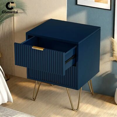 Comanlai Comò classico , comodino con 2/3 cassetti, mobile contenitore per soggiorno, MDF+truciolato, blu scuro Comanlai Comò classico , comodino con 2/3 cassetti, mobile contenitore per soggiorno, MDF+truciolato, blu scuro