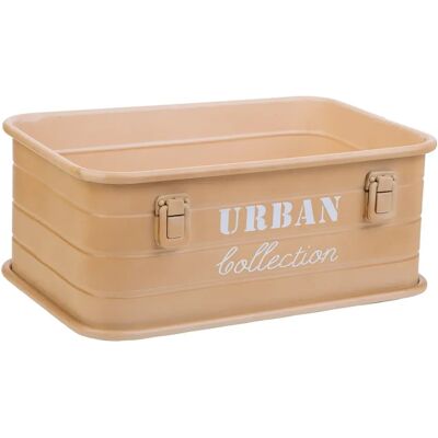 Wonderlust Deco - Cesto rettangolare in metallo marrone stampato 39x26x16 Marrone 39x26x16 Wonderlust Deco - Cesto rettangolare in metallo marrone stampato 39x26x16 Marrone 39x26x16