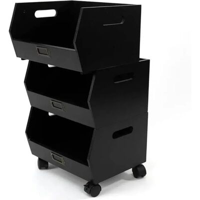 NONE LIN HOME XZ-23007 Carrello Organizer a 3 Ripiani in Plastica con Ruote - Scaffale Multifunzionale per Bagno, Cucina e Camera da Letto NONE LIN HOME XZ-23007 Carrello Organizer a 3 Ripiani in Plastica con Ruote - Scaffale Multifunzionale per Bagno, Cucina e Camera da Letto