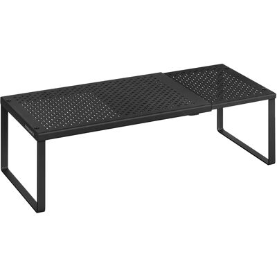 SONGMICS Portaspezie, Estensibile, Organizer da Cucina, Mensola da Cucina, Organizer per Armadio, Piccola Mensola, Metallo, Piano di Lavoro, Tavolo, Scarpiera, Nero Opaco/Bianco Opaco SONGMICS Portaspezie, Estensibile, Organizer da Cucina, Mensola da Cucina, Organizer per Armadio, Piccola Mensola, Metallo, Piano di Lavoro, Tavolo, Scarpiera, Nero Opaco/Bianco Opaco