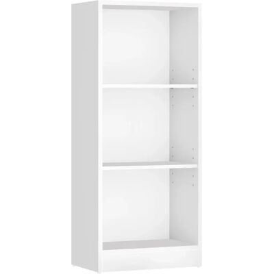 VASAGLE Libreria, Libreria, Scaffale con 3 Scomparti, Scaffale Portadocumenti, Ripiani Regolabili, per Soggiorno, Cameretta, Ufficio, 40 x 24 x 93 cm, Bianco VASAGLE Libreria, Libreria, Scaffale con 3 Scomparti, Scaffale Portadocumenti, Ripiani Regolabili, per Soggiorno, Cameretta, Ufficio, 40 x 24 x 93 cm, Bianco