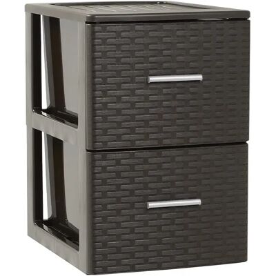 NONE Cassettiera in Stile Rattan 2, 3 o 4 cassetti in bianco o marrone Plastic Forte: Soluzioni di Stoccaggio e Organizzazione. POPPY E MARTI NONE Cassettiera in Stile Rattan 2, 3 o 4 cassetti in bianco o marrone Plastic Forte: Soluzioni di Stoccaggio e Organizzazione. POPPY E MARTI