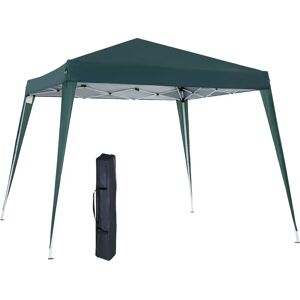 Outsunny Garden Arbello 3x3m Tenda Pop-up Pieghevole Impermeabile in Poliestere e Acciaio Anti-UV con Borsa per il Trasporto Verde Scuro Outsunny Garden Arbello 3x3m Tenda Pop-up Pieghevole Impermeabile in Poliestere e Acciaio Anti-UV con Borsa per il Trasporto Verde Scuro