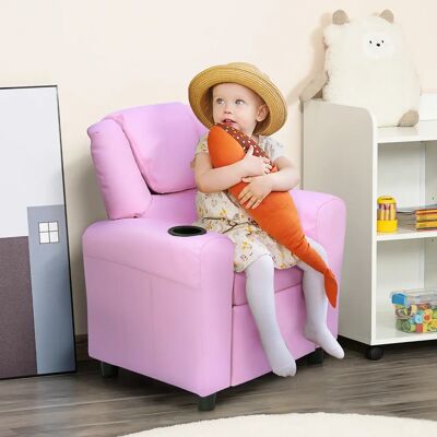 HOMCOM poltrona per bambini mini poltrona divano per bambini per 3-6 anni funzione reclinabile HOMCOM poltrona per bambini mini poltrona divano per bambini per 3-6 anni funzione reclinabile