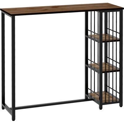 HOMCOM Tavolo Alto in Stile Industriale con Ripiani - 120cm HOMCOM Tavolo Alto in Stile Industriale con Ripiani - 120cm