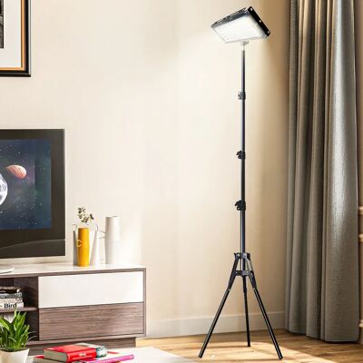 NONE Lampada da terra a LED con timer, temperatura di colore regolabile e luminosità Lampada da lavoro per leggere, uffici, soggiorno, camera da letto NONE Lampada da terra a LED con timer, temperatura di colore regolabile e luminosità Lampada da lavoro per leggere, uffici, soggiorno, camera da letto