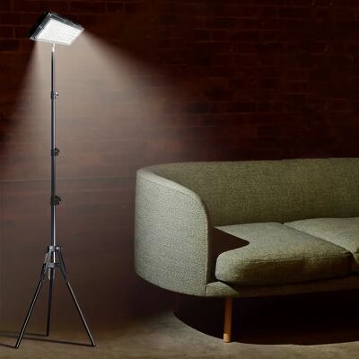 NONE Lampada da Terra LED con Timer, Altezza e Luminosità Regolabili, Luce da Terra per Lettura, Ufficio, Soggiorno e Camera da Letto NONE Lampada da Terra LED con Timer, Altezza e Luminosità Regolabili, Luce da Terra per Lettura, Ufficio, Soggiorno e Camera da Letto