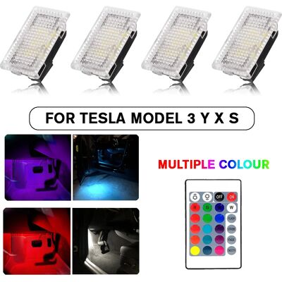 NONE Per Tesla RGB Luci A LED Lampadine Kit Atmosfera Lampada Proiettore Tronco Lampada Con Telecomando Interni Auto per Tesla Modello Y 3 XS NONE Per Tesla RGB Luci A LED Lampadine Kit Atmosfera Lampada Proiettore Tronco Lampada Con Telecomando Interni Auto per Tesla Modello Y 3 XS