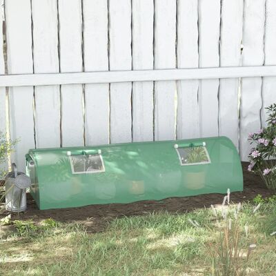 Outsunny - Mini tunnel serre - Finestra rete - 200x80x45cm Outsunny - Mini tunnel serre - Finestra rete - 200x80x45cm