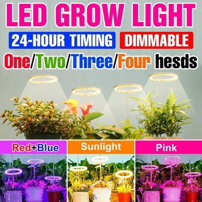 CanLing Luci per coltivazione a LED per interni Lampada per coltivazione di piante in vaso per fiori di semi a spettro completo USB DC5V dimmerabile con funzione di temporizzazione CanLing Luci per coltivazione a LED per interni Lampada per coltivazione di piante in vaso per fiori di semi a spettro completo USB DC5V dimmerabile con funzione di temporizzazione