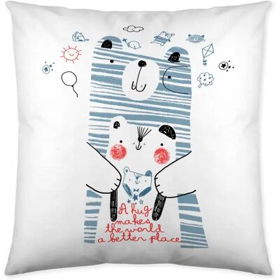 NONE COPERTURA DA CUSCINO IN TESTO PER BAMBINI 100% COTONE DADY BEAR COOR 50X50 CM FRESCO BAMBINI REALIZZATO IN SPAGNA NONE COPERTURA DA CUSCINO IN TESTO PER BAMBINI 100% COTONE DADY BEAR COOR 50X50 CM FRESCO BAMBINI REALIZZATO IN SPAGNA