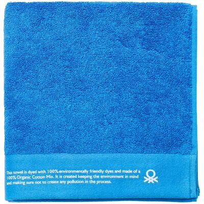 Benetton Asciugamano da bagno in cotone organico blu 50x90 cm 450 g/m2 Benetton Asciugamano da bagno in cotone organico blu 50x90 cm 450 g/m2
