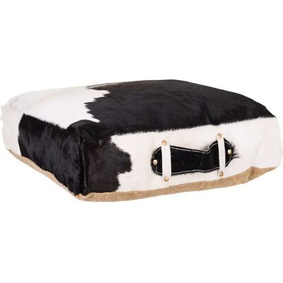 NONE Cuscino in pelle Nero + Bianco 10x48x48cm, Il miglior complemento per la tua casa NONE Cuscino in pelle Nero + Bianco 10x48x48cm, Il miglior complemento per la tua casa