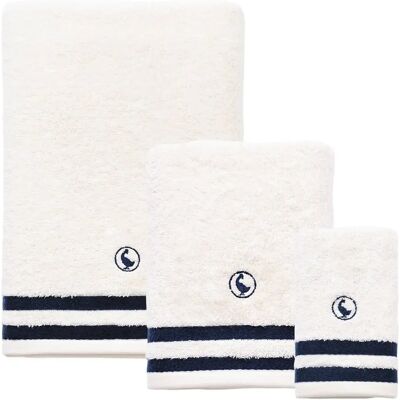 El Ganso Set asciugamani da bagno in cotone 100% 500GSM White El Goose - (Viso 30x50 cm + Mani 50x90 cm + Doccia 70x140 cm) El Ganso Set asciugamani da bagno in cotone 100% 500GSM White El Goose - (Viso 30x50 cm + Mani 50x90 cm + Doccia 70x140 cm)